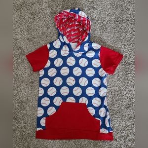 Boys baseball hooded t-shirt